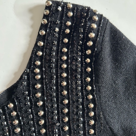 TWIN Set Simona Barbieri 100% wool dress size S knitted circle pattern - Picture 7 of 10